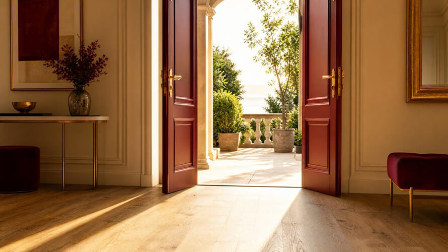 porte-ouverte-exterieur Une porte ouverte vers un extérieur plus lumineux