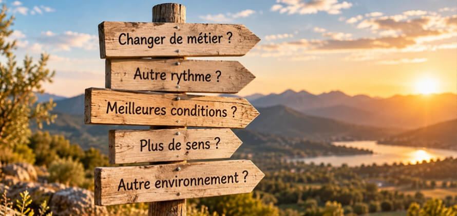 Panneaux de directions de vie